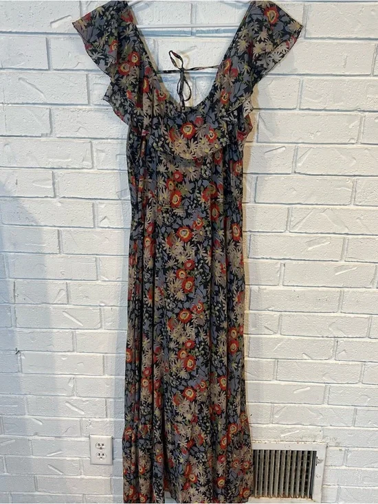The GREAT Geranium Floral Maxi Dress Womens L - Picture 10 of 16